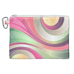 Abstract Colorful Background Wavy Canvas Cosmetic Bag (xl) by Amaryn4rt