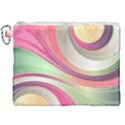 Abstract Colorful Background Wavy Canvas Cosmetic Bag (XXL) View1