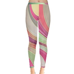 Abstract Colorful Background Wavy Inside Out Leggings by Amaryn4rt