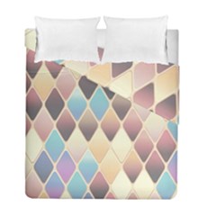 Abstract Colorful Diamond Background Tile Duvet Cover Double Side (full/ Double Size) by Amaryn4rt