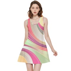 Abstract Colorful Background Wavy Inside Out Reversible Sleeveless Dress by Amaryn4rt