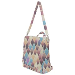 Abstract Colorful Diamond Background Tile Crossbody Backpack by Amaryn4rt