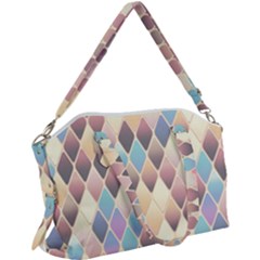 Abstract Colorful Diamond Background Tile Canvas Crossbody Bag by Amaryn4rt