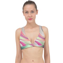 Abstract Colorful Background Wavy Classic Banded Bikini Top by Amaryn4rt