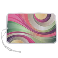 Abstract Colorful Background Wavy Pen Storage Case (l) by Amaryn4rt