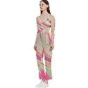 Abstract Colorful Background Wavy V-Neck Camisole Jumpsuit View2