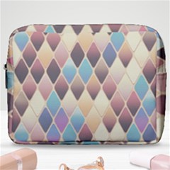 Abstract Colorful Diamond Background Tile Make Up Pouch (large) by Amaryn4rt