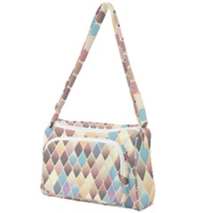 Abstract Colorful Diamond Background Tile Front Pocket Crossbody Bag by Amaryn4rt