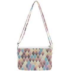 Abstract Colorful Diamond Background Tile Double Gusset Crossbody Bag by Amaryn4rt