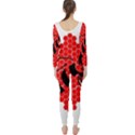 Bee Logo Honeycomb Red Wasp Honey Long Sleeve Catsuit View2