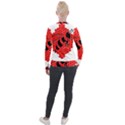 Bee Logo Honeycomb Red Wasp Honey Velvet Zip Up Jacket View2