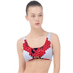 Bee Logo Honeycomb Red Wasp Honey The Little Details Bikini Top by Amaryn4rt