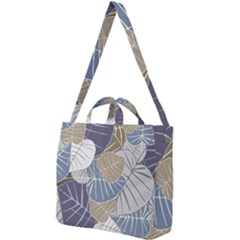 Ackground Leaves Desktop Square Shoulder Tote Bag by Amaryn4rt