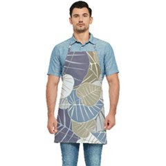 Ackground Leaves Desktop Kitchen Apron by Amaryn4rt