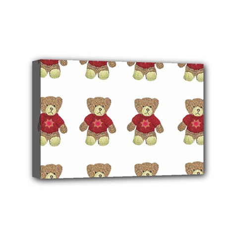 Bear Plush Toys Teddy Bear Mini Canvas 6  X 4  (stretched) by Amaryn4rt