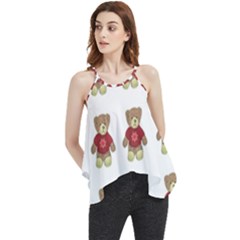 Bear Plush Toys Teddy Bear Flowy Camisole Tank Top by Amaryn4rt