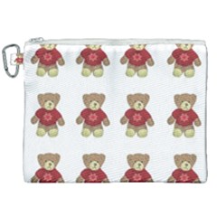 Bear Plush Toys Teddy Bear Canvas Cosmetic Bag (xxl) by Amaryn4rt