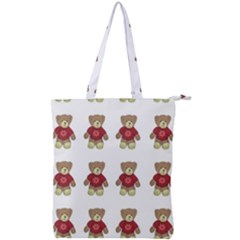 Bear Plush Toys Teddy Bear Double Zip Up Tote Bag by Amaryn4rt