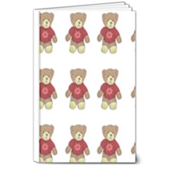 Bear Plush Toys Teddy Bear 8  X 10  Hardcover Notebook by Amaryn4rt