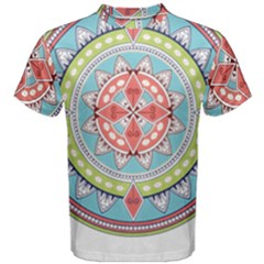 Drawing Mandala Art Men s Cotton T-shirt by Amaryn4rt