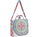 Drawing Mandala Art Square Shoulder Tote Bag View2