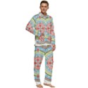 Drawing Mandala Art Men s Long Sleeve Velvet Pocket Pajamas Set View2