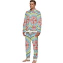 Drawing Mandala Art Men s Long Sleeve Velvet Pocket Pajamas Set View3