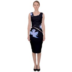 Ghost Night Night Sky Small Sweet Sleeveless Pencil Dress by Amaryn4rt