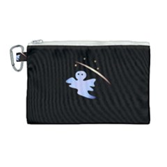 Ghost Night Night Sky Small Sweet Canvas Cosmetic Bag (large) by Amaryn4rt