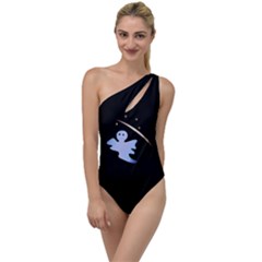 Ghost Night Night Sky Small Sweet To One Side Swimsuit by Amaryn4rt