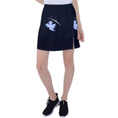 Ghost Night Night Sky Small Sweet Tennis Skirt by Amaryn4rt