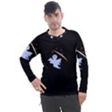 Ghost Night Night Sky Small Sweet Men s Pique Long Sleeve T-Shirt View1