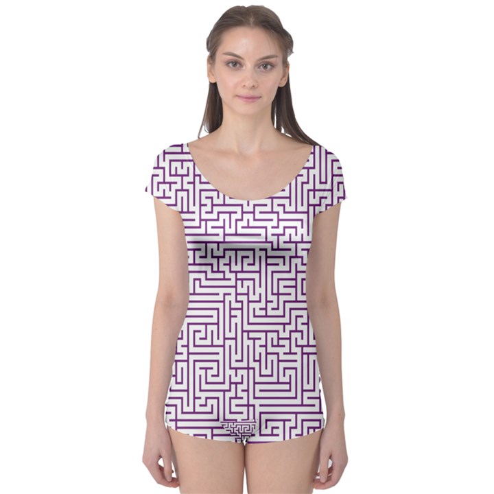 Maze Lost Confusing Puzzle Boyleg Leotard 