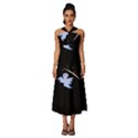 Ghost Night Night Sky Small Sweet Sleeveless Cross Front Cocktail Midi Chiffon Dress View1