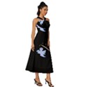 Ghost Night Night Sky Small Sweet Sleeveless Cross Front Cocktail Midi Chiffon Dress View3