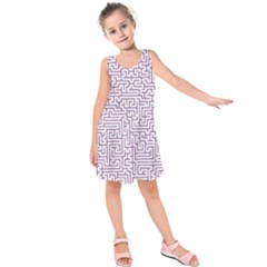 Maze Lost Confusing Puzzle Kids  Sleeveless Dress by Amaryn4rt