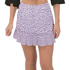 Maze Lost Confusing Puzzle Fishtail Mini Chiffon Skirt by Amaryn4rt