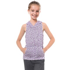 Maze Lost Confusing Puzzle Kids  Sleeveless Hoodie by Amaryn4rt