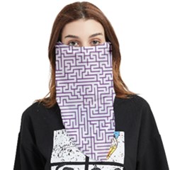 Maze Lost Confusing Puzzle Face Covering Bandana (triangle) by Amaryn4rt