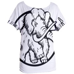 Mammoth Elephant Strong Women s Oversized T-shirt by Amaryn4rt