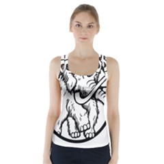 Mammoth Elephant Strong Racer Back Sports Top by Amaryn4rt