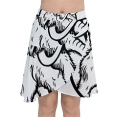 Mammoth Elephant Strong Chiffon Wrap Front Skirt by Amaryn4rt