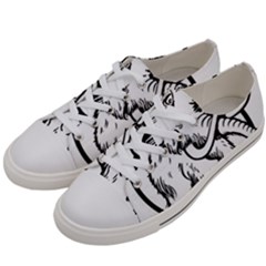 Mammoth Elephant Strong Men s Low Top Canvas Sneakers by Amaryn4rt