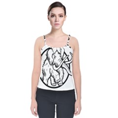 Mammoth Elephant Strong Velvet Spaghetti Strap Top by Amaryn4rt