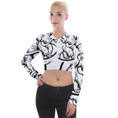 Mammoth Elephant Strong Long Sleeve Cropped Velvet Jacket