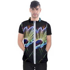 Flower Pattern Design Abstract Background Men s Puffer Vest by Amaryn4rt