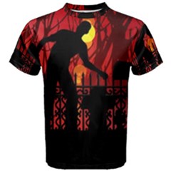 Horror Zombie Ghosts Creepy Men s Cotton T-shirt by Amaryn4rt