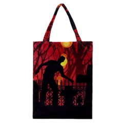 Horror Zombie Ghosts Creepy Classic Tote Bag by Amaryn4rt