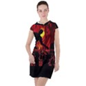 Horror Zombie Ghosts Creepy Drawstring Hooded Dress View1