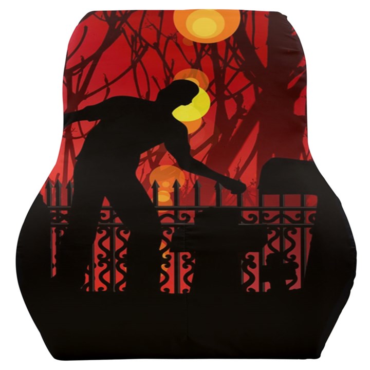 Horror Zombie Ghosts Creepy Car Seat Back Cushion 